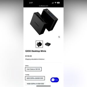 ALLIWAVA GX55 Mini PC Intel 11th Gen N5105(Up to 2.9GHz Intel UHD 256GB computer